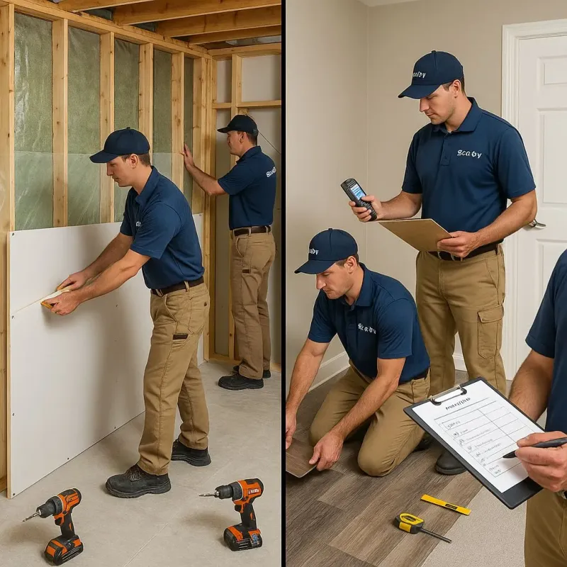 Repairs and Reconstruction process in Oakdale, LA